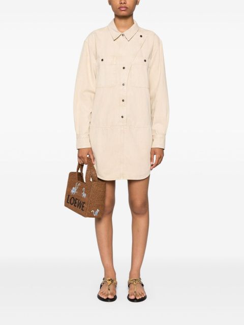 MARANT ÉTOILE Ilaya denim dress - Neutrals - zdjęcie produktu nr 2