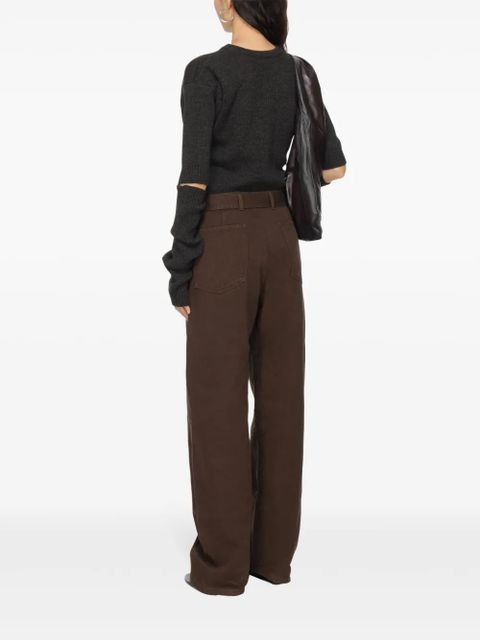 LEMAIRE detachable-sleeve dress - Brown - zdjęcie produktu nr 2