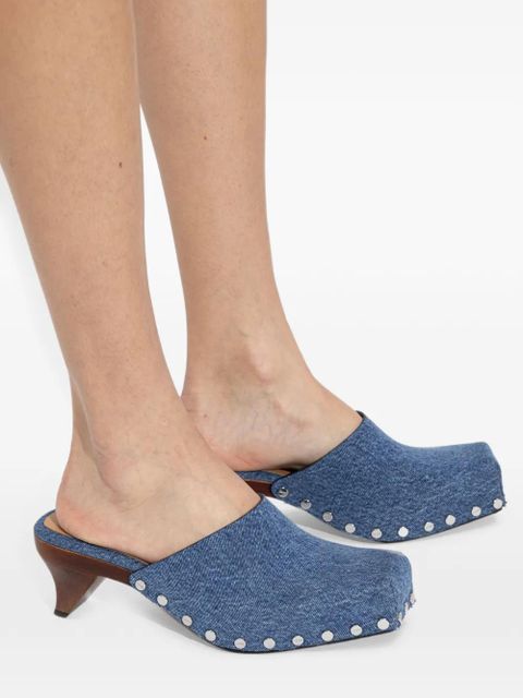 GANNI studded mules - Blue
