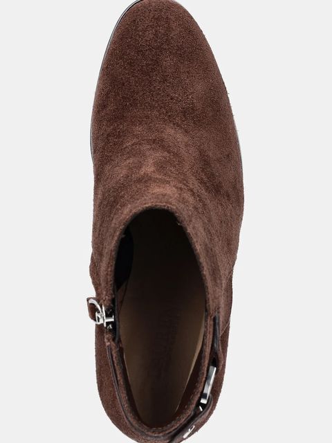 Lauren Ralph Lauren botki zamszowe Tasha Bt Hl kolor brązowy na słupku 802980068002