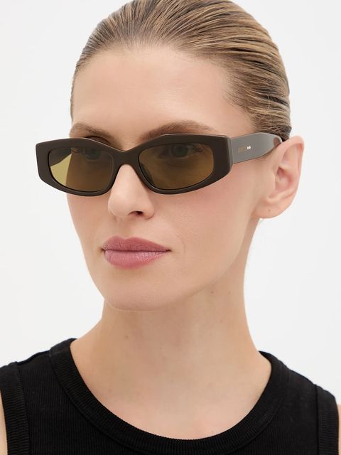 Jimmy Choo okulary przeciwsłoneczne damskie kolor zielony 0JC5046BU