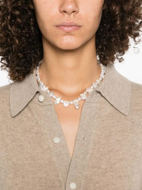 Guest In Residence cashmere buttoned-front shirt midi day dress - Neutrals