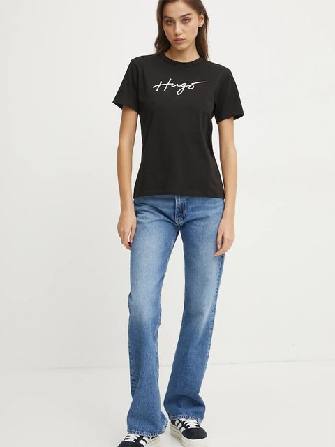 HUGO t-shirt bawełniany - zdjęcie produktu nr 2