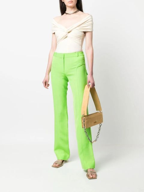 Jacquemus Meloia straight-leg trousers - Green