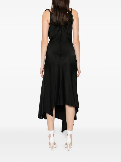 Victoria Beckham cowl-neck asymmetric dress - Black