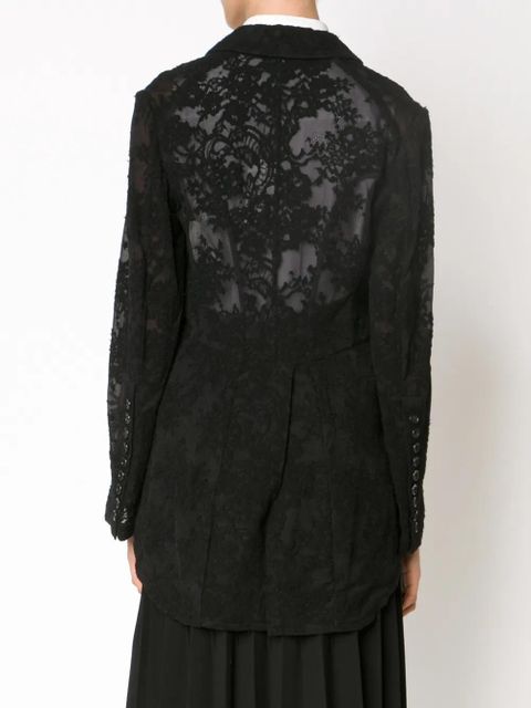 Comme Des Garçons lace blazer - Black