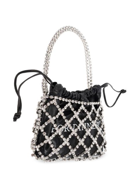 Off-White crystal-skull leather tote bag - Black - zdjęcie produktu nr 2