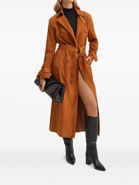 Nour Hammour Tate double-breasted belted coat - Brown - zdjęcie produktu nr 2