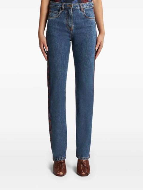 ETRO side-appliqué jeans - Blue - zdjęcie produktu nr 2