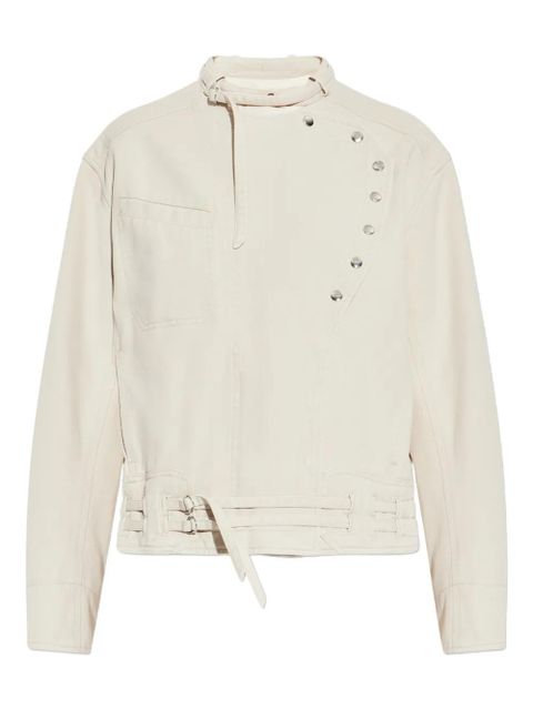 ISABEL MARANT Timea buttoned-belted jacket - Neutrals - zdjęcie produktu nr 1