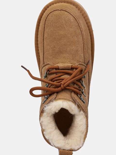 Answear.LAB śniegowce zamszowe kolor brązowy