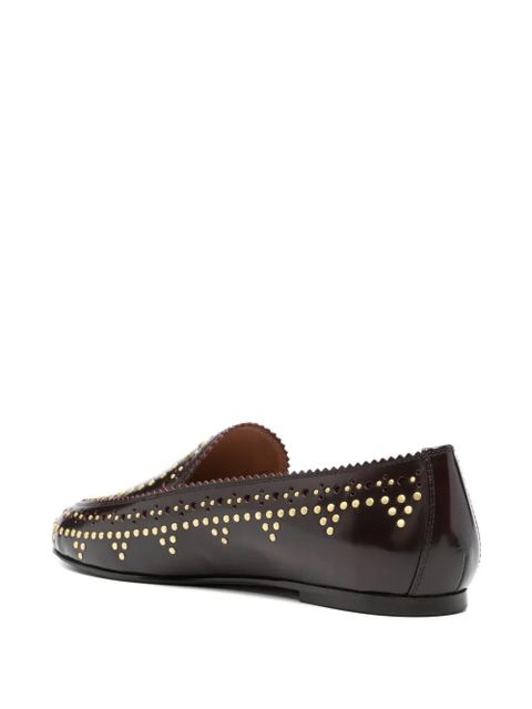 Aquazzura studded loafers - Brown