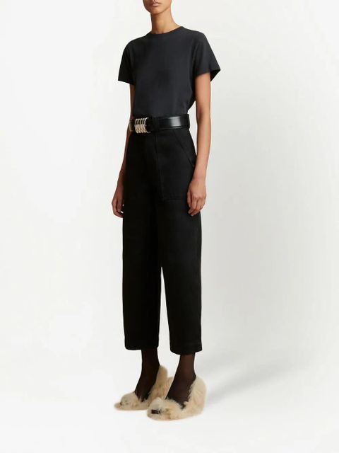 KHAITE The Emmylou cotton T-shirt - Black - zdjęcie produktu nr 2