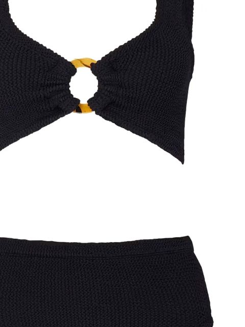 Hunza G ring-detail high-rise bikini - Black - zdjęcie produktu nr 2