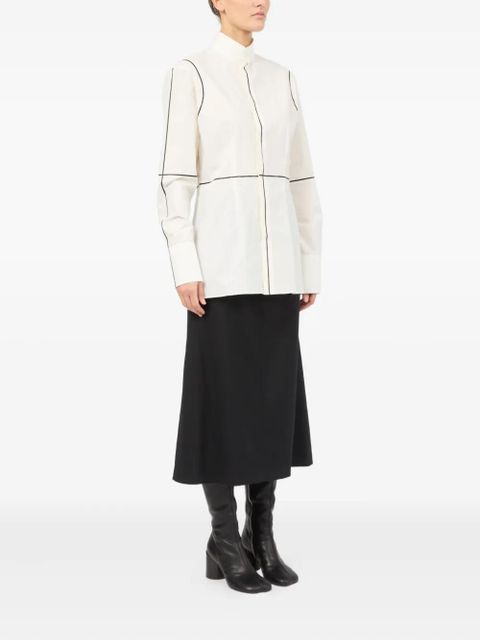 MM6 Maison Margiela panelled shirt - White - zdjęcie produktu nr 2