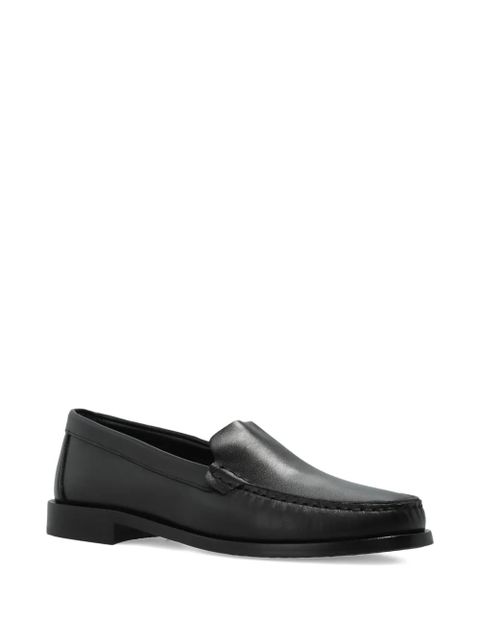 Aeyde block-heel leather loafers - Black - zdjęcie produktu nr 2