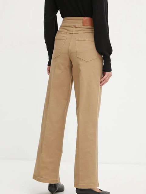 Silvian Heach jeansy HARY (DYANA) damskie kolor brązowy GPA24305JE