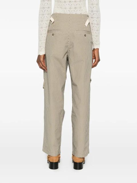 MARANT ÉTOILE Ceryne striped pocket trousers - Neutrals