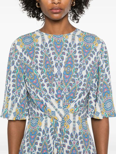 ETRO printed midi dress - Neutrals