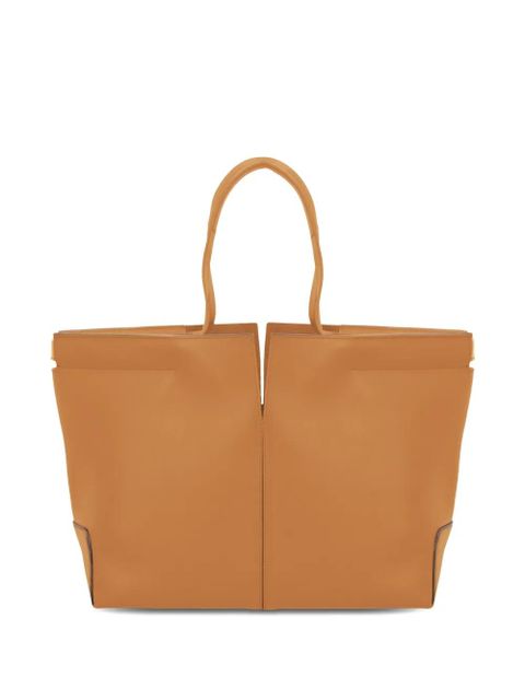 Tod's medium-small Di Bag Folio leather tote bag - Brown