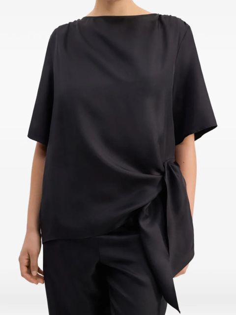 LouLou de Saison Mano asymmetric knot top - Black