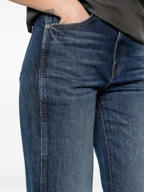 KHAITE belt-loops jeans - Blue