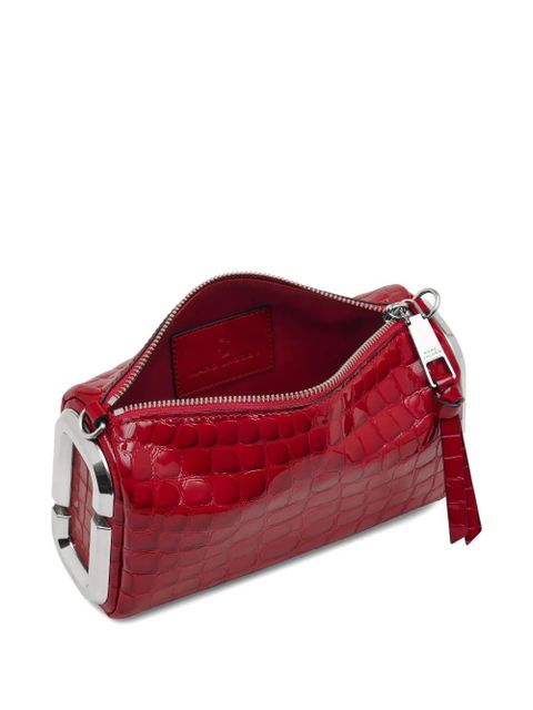 Marc Jacobs The Glossy Croc Snapshot shoulder bag - Red