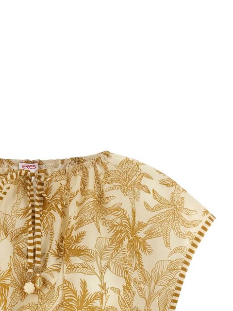 ERES Crocodile patterned top - Neutrals
