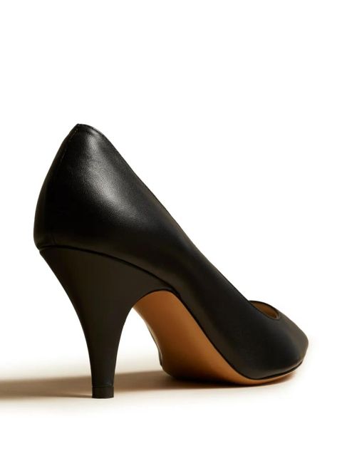 KHAITE The River 75mm leather pumps - Black