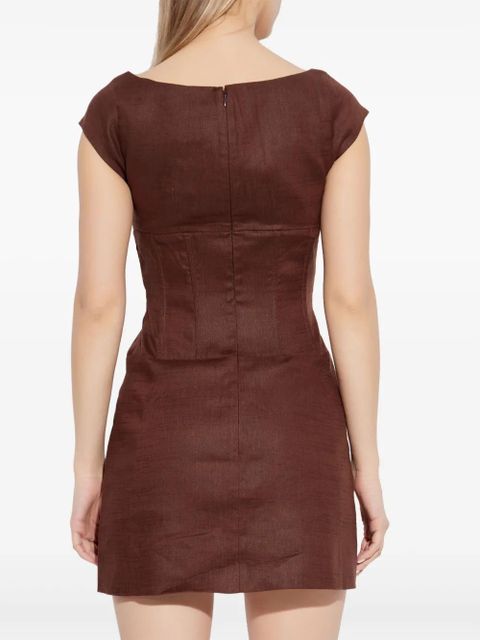 Cult Gaia Mickie mini dress - Brown