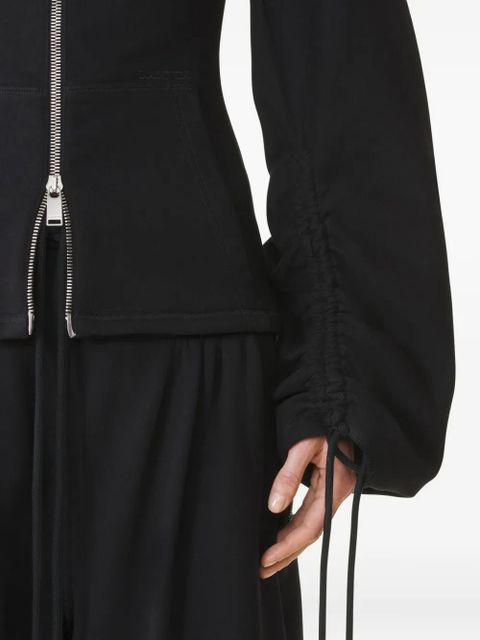 Lanvin drawstring-cuff zip-front jacket - Black - zdjęcie produktu nr 2