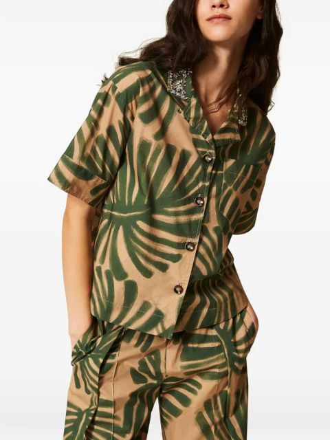 TWINSET print embroidery shirt - Neutrals - zdjęcie produktu nr 2