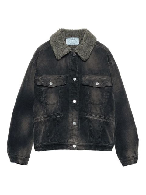 Prada corduroy denim jacket - Grey - zdjęcie produktu nr 1