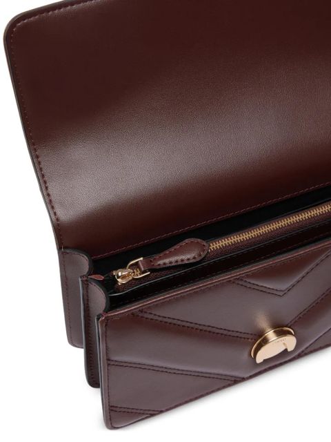 PINKO mini Love Bag One chevron quilted shoulder bag - Brown