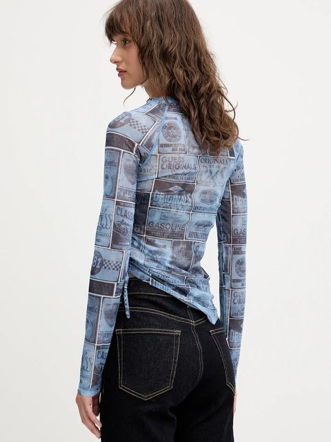 Guess Originals longsleeve kolor niebieski W5YP43 KBBF2