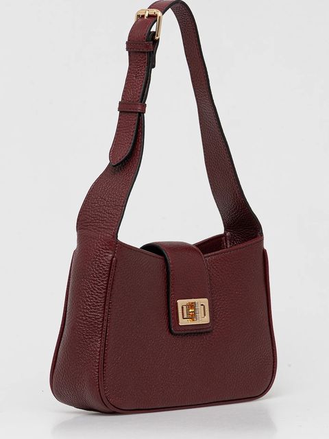 Geox torebka skórzana SOLANGY kolor bordowy D45KSA 00046 - zdjęcie produktu nr 2