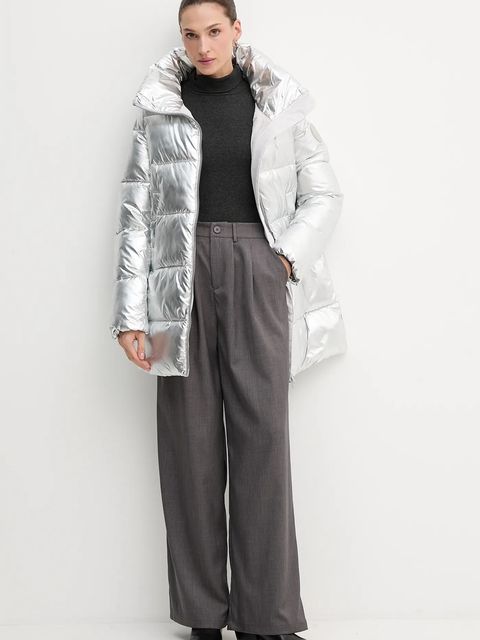 Save The Duck kurtka GERDA kolor srebrny zimowa D42381W.ICED21