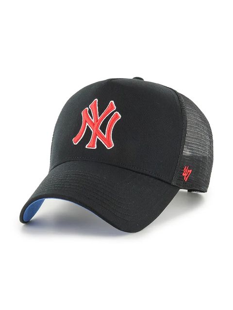 47 brand czapka z daszkiem MLB New York Yankees kolor czarny B-BLPOM17GWP-BKA - zdjęcie produktu nr 1