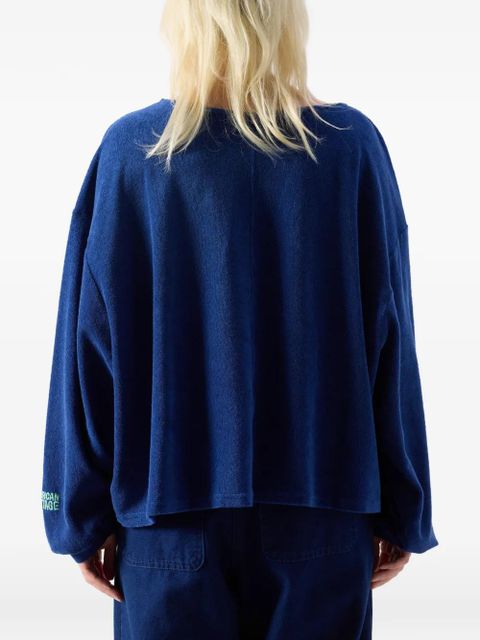 American Vintage Fuxow long-sleeve cotton sweatshirt - Blue