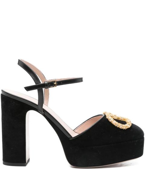 Valentino Garavani 105mm platform mules - Black - zdjęcie produktu nr 1