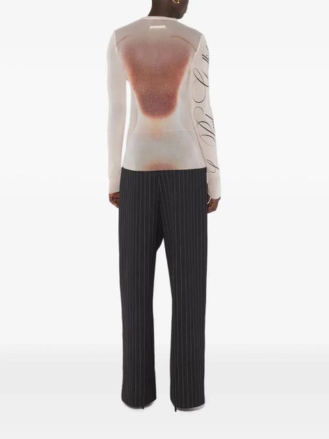 Jean Paul Gaultier silhouette-print T-shirt - Pink