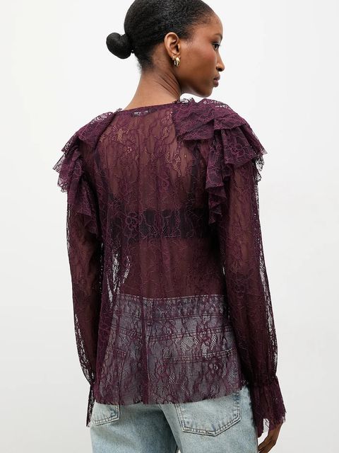 Answear.LAB bluzka damska kolor bordowy