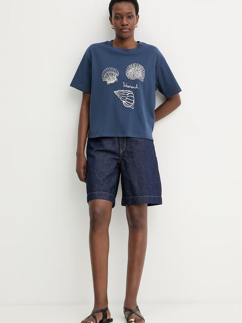 Weekend Max Mara t-shirt bawełniany SABATO - zdjęcie produktu nr 1