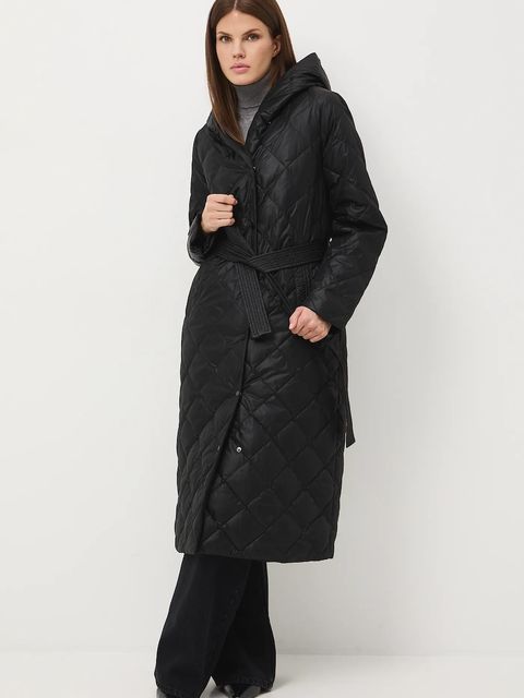 Medicine płaszcz puchowy damski kolor czarny - zdjęcie produktu nr 2