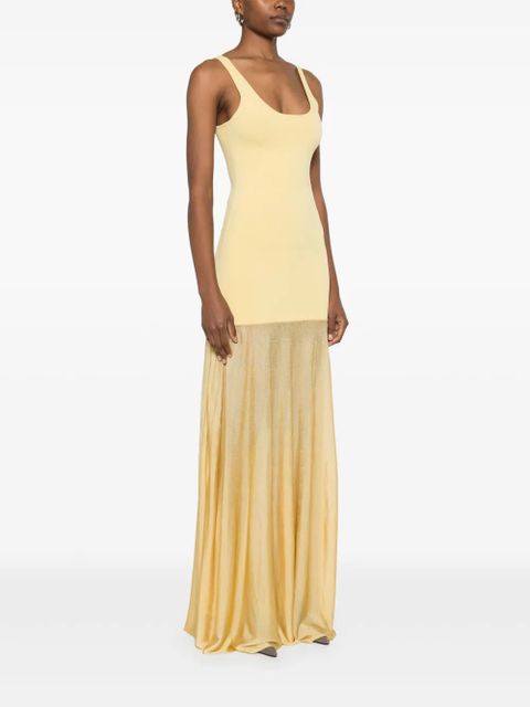 TOTEME panelled maxi dress - Yellow - zdjęcie produktu nr 2