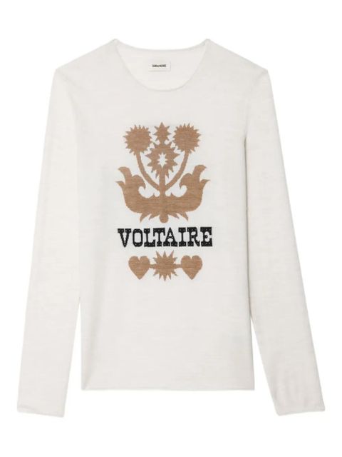 Zadig&Voltaire Teissa floral-embellished sweater - Neutrals - zdjęcie produktu nr 1