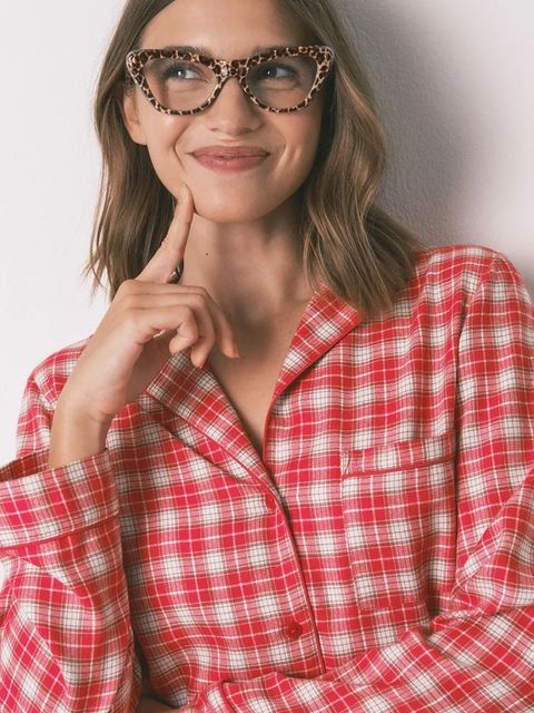 women'secret koszula nocna z bawełną damska kolor czerwony 4442121