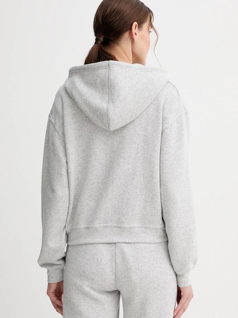 American Vintage bluza damska kolor szary z kapturem wzorzysta EVO03B - zdjęcie produktu nr 2