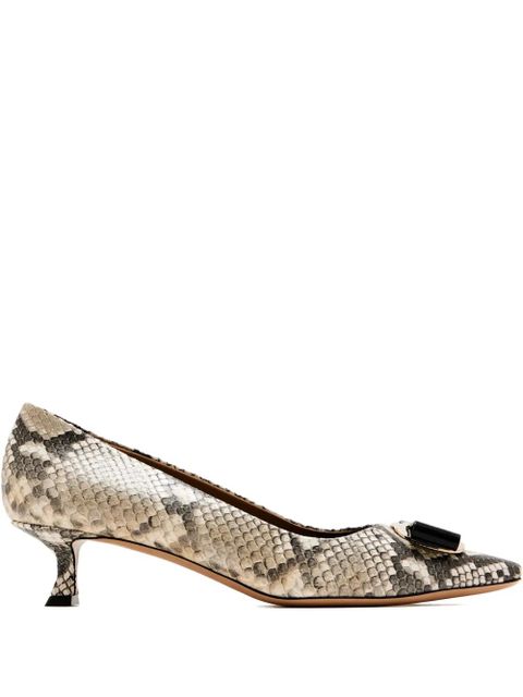 Ferragamo 40mm Zelma bow pumps - Neutrals - zdjęcie produktu nr 1