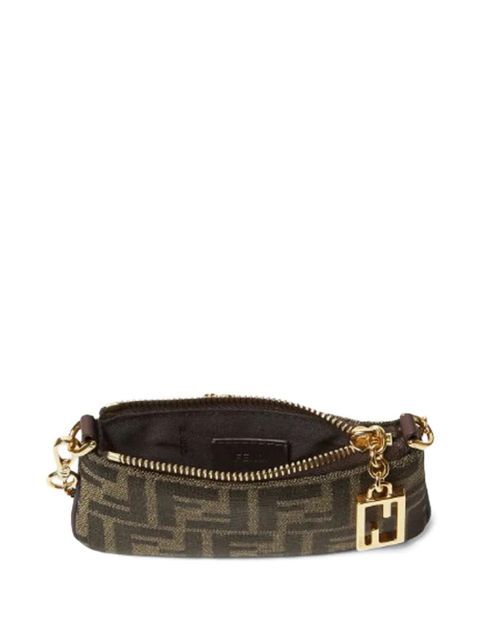FENDI mini Baguette jacquard chain pouch - Brown - zdjęcie produktu nr 2
